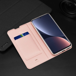 Калъф тип книга DUX DUCIS Skin Pro - Xiaomi 12 Pro / 12S Pro розов - Img 20