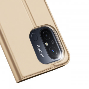 Калъф тип книга DUX DUCIS Skin Pro - Xiaomi Poco C55 / Redmi 12C Cover златист - Img 3