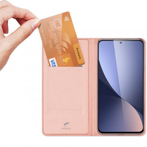 Калъф тип книга DUX DUCIS Skin Pro - Xiaomi Poco M6 Pro / Redmi 12 / 12R розов - Img 6