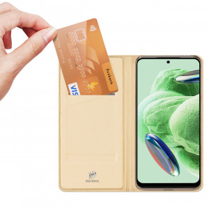 Калъф тип книга DUX DUCIS Skin Pro - Xiaomi Poco X5 / Redmi Note 12 златист - Img 2