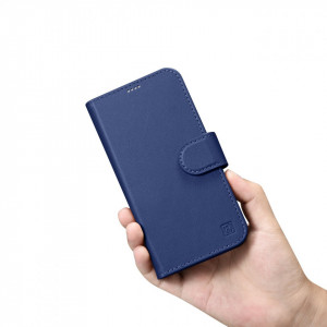Калъф тип книга iCARER Wallet 2в1 против кражба - iPhone 14 Pro Cover син - Img 10
