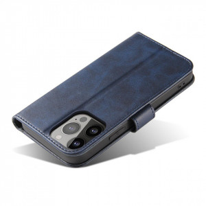 Калъф тип книга Magnet Elegant - iPhone 14 син - Img 5