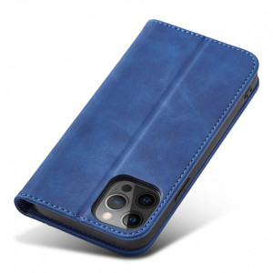 Калъф тип книга Magnet Fancy - iPhone 12 Pro Max син - Img 5