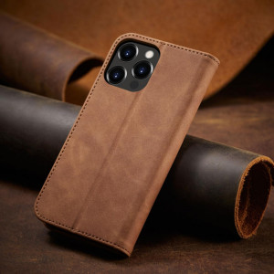 Калъф тип книга Magnet Fancy - iPhone 13 Pro Max кафяв - Img 10