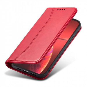 Калъф тип книга Magnet Fancy - iPhone 14 Pro червен - Img 8