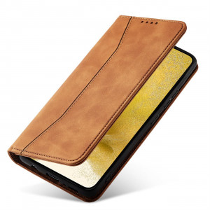 Калъф тип книга Magnet Fancy - Samsung Galaxy S23+ кафяв - Img 4