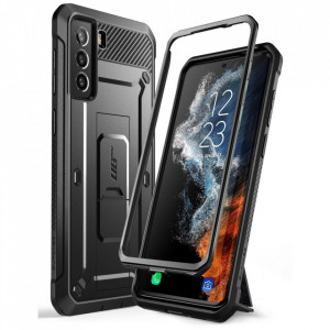 Калъф 360° със стойка и клипс SUPCASE Unicorn Beetle Pro - Samsung Galaxy S22+ черен - Img 1