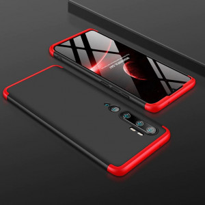 Калъф 360° GKK Full Body Cover (без стъклен протектор) - Xiaomi Mi Note 10 / 10 Pro / CC9 Pro черен / червен - Img 2