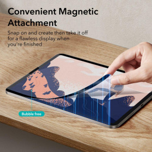 Магнитен гъвкав протектор ESR PAPER FEEL - iPad Pro 11" (2nd gen 2020) / Pro 11" (3rd gen 2021) / Pro 11" (4th gen 2022) / Air 10.9" (4th gen 2020) / (5th gen 2022) прозрачен мат - Img 5
