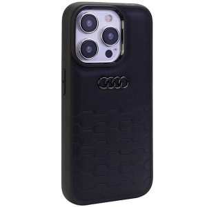 Оригинален гръб от еко кожа Audi GT Synthetic Leather - iPhone 15 Pro черен - Img 2