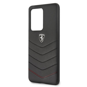 Оригинален гръб от естествена кожа FERRARI Heritage Quilted FEHQUHCS69BK - Samsung Galaxy S20 Ultra / S20 Ultra 5G черен - Img 5