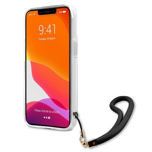 Оригинален гръб с каишка GUESS Camo GUHCP13LKCABBK - iPhone 13 Pro черен - Img 5