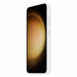 Оригинален гръб с лентов държач SAMSUNG Silicone Grip (EF-GS911TWEGWW) - Samsung Galaxy S23 бял - Img 3