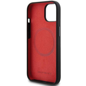 Оригинален гръб AMG Silicone Large Rhombuses MagSafe - iPhone 13 / 14 / 15 черен - Img 7
