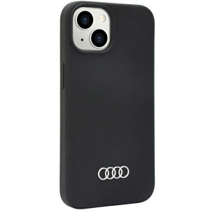 Оригинален гръб AUDI Silicone AU-LSRIP14-Q3 / D1-BK - iPhone 14 черен - Img 2