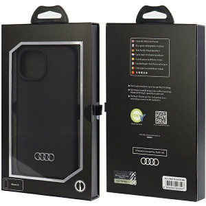 Оригинален гръб AUDI Silicone - iPhone 15 черен - Img 7