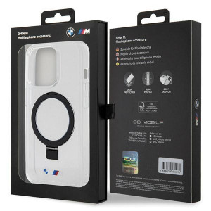 Оригинален гръб BMW Ring Stand M MagSafe - iPhone 15 Pro Max прозрачен - Img 8