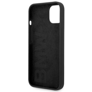 Оригинален гръб BMW Silicone Metal Logo BMHCP14MSILBK - iPhone 14 Plus черен - Img 7