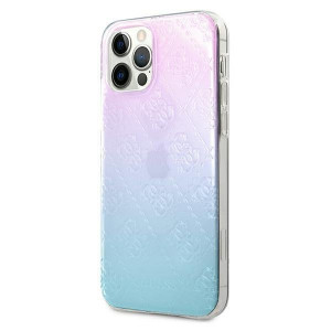 Оригинален гръб GUESS 4G 3D Pattern GUHCP12L3D4GGBP - iPhone 12 Pro Max син / розов - Img 2