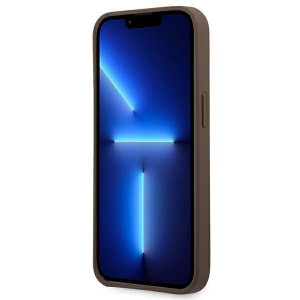 Оригинален гръб GUESS 4G Big Metal Logo GUHCP14L4GMGBR - iPhone 14 Pro кафяв - Img 5