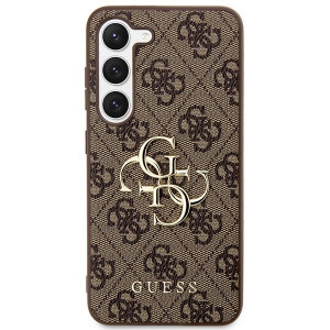 Оригинален гръб GUESS 4G Big Metal Logo GUHCS23S4GMGBR - Sansung Galaxy - Samsung Galaxy S23 кафяв - Img 3