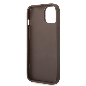 Оригинален гръб GUESS 4G Metal Gold Logo GUHCP15MG4GFBR - iPhone 15 Plus кафяв - Img 7