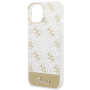 Оригинален гръб GUESS 4G Pattern Script GUHCP14MHG4MHG - iPhone 14 Plus златист - Img 6