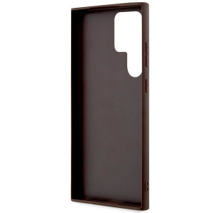 Оригинален гръб GUESS 4G Printed Stripe GUHCS23LP4RPSW - Samsung Galaxy S23 Ultra кафяв - Img 6