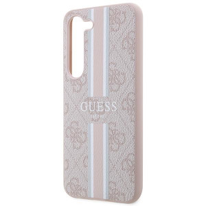 Оригинален гръб GUESS 4G Printed Stripe GUHCS23SP4RPSP - Samsung Galaxy S23 розов - Img 6