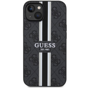 Оригинален гръб GUESS 4G Printed Stripe MagSafe GUHMP14MP4RPSK - iPhone 14 Plus черен - Img 3