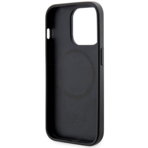 Оригинален гръб GUESS 4G Printed Stripe MagSafe GUHMP14XP4RPSK - iPhone 14 Pro Max черен - Img 7