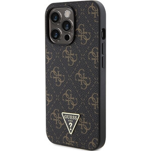 Оригинален гръб GUESS 4G Triangle Metal Logo - iPhone 14 Pro черен - Img 2