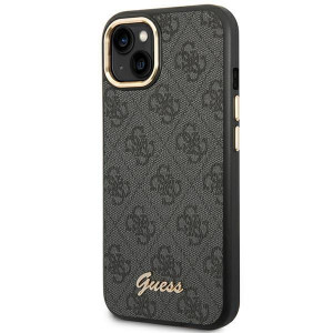 Оригинален гръб GUESS 4G Vintage Gold Logo GUHCP14MHG4SHK - iPhone 14 Plus черен - Img 2