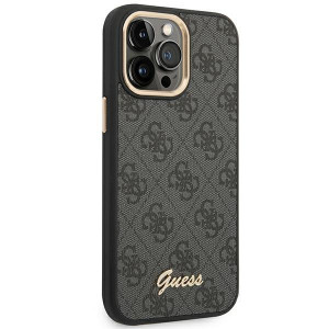 Оригинален гръб GUESS 4G Vintage Gold Logo GUHCP14XHG4SHK - iPhone 14 Pro Max черен - Img 4