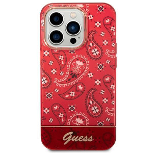 Оригинален гръб GUESS Bandana Paisley GUHCP14XHGBNHR - iPhone 14 Pro Max червен - Img 3