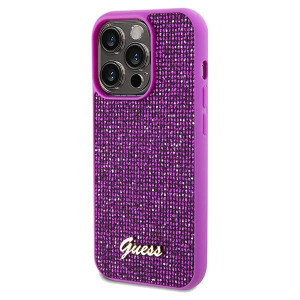 Оригинален гръб GUESS Disco Metal Script - iPhone 14 Pro Max фуксия - Img 2