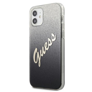 Оригинален гръб GUESS Glitter Gradient GUHCP12SPCUGLSBK - iPhone 12 mini черен - Img 2