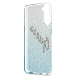 Оригинален гръб GUESS Glitter Gradient Script GUHCS21MPCUGLSBL - Samsung Galaxy S21+ 5G син - Img 7
