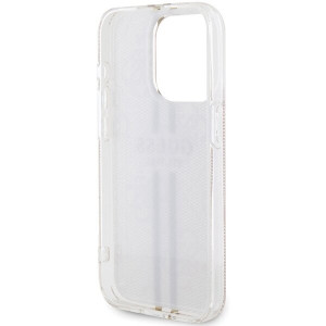 Оригинален гръб GUESS IML 4G Gold Stripe - iPhone 15 Pro розов - Img 7