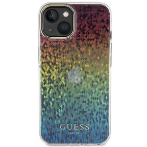 Оригинален гръб GUESS IML Faceted Mirror Disco Iridescent - iPhone 15 многоцветен - Img 3