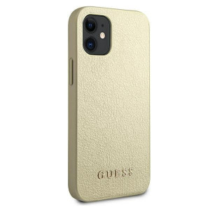 Оригинален гръб GUESS Iridescent GUHCP12SIGLGO - iPhone 12 mini златист - Img 4