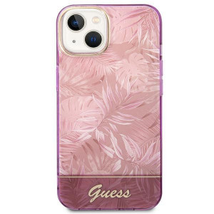 Оригинален гръб GUESS Jungle Collection GUHCP14MHGJGHP - iPhone 14 Plus розов - Img 3