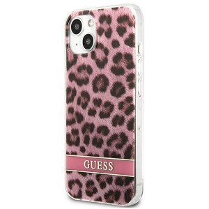 Оригинален гръб GUESS Leopard GUHCP13SHSLEOP - iPhone 13 mini розов - Img 2