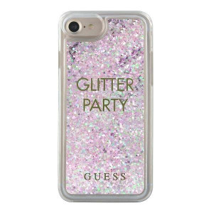 Оригинален гръб GUESS Liquid Glitter Party GUHCP7GLUQPU - iPhone 6 / 7 / 8 / SE (2nd gen) / SE (3rd gen) лилав - Img 6