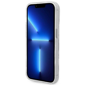 Оригинален гръб GUESS Metal Outline GUHMP14LHTRMS MagSafe - iPhone 14 Pro сребрист - Img 5
