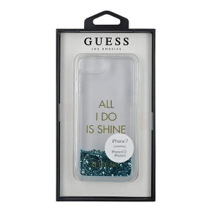 Оригинален гръб GUESS Peony Glitter GUHCP7GLUQBL - iPhone 6 / 6s / 7 / 8 / SE (2nd gen) / SE (3rd gen) син - Img 7