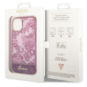 Оригинален гръб GUESS Porcelain GUHCP14MHGPLHF - iPhone 14 Plus циклама - Img 8