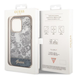 Оригинален гръб GUESS Porcelain GUHCP14XHGPLHG - iPhone 14 Pro Max сив - Img 8
