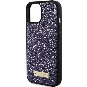 Оригинален гръб GUESS Rhinestone Metal Logo - iPhone 15 розов - Img 6