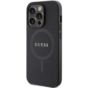 Оригинален гръб GUESS Saffiano MagSafe GUHMP14XPSAHMCK - iPhone 14 Pro Max черен - Img 2